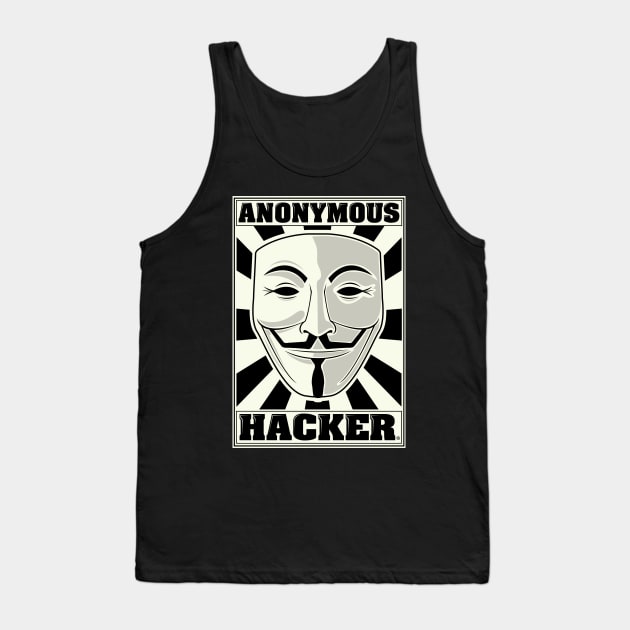 ANONYMOUS HACKER Tank Top by FernandoSala